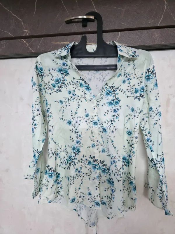 Mint_Floral_Print_Long_Sleeve_Blouse_for_Women