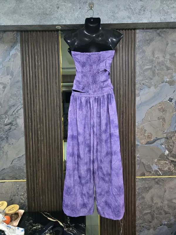 Purple_Textured_Strapless_Wide_Leg_Jumpsuit_for_Women