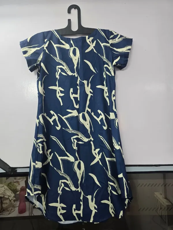 Blue_Printed_A-Line_Dress_for_Girls