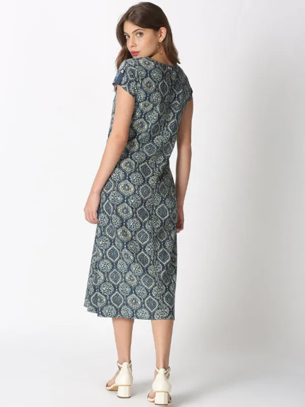 Blue_Ethnic_Motifs_Midi_Dress_with_Embroidered_Patch_Pockets_&_Shoulder_Tabs
