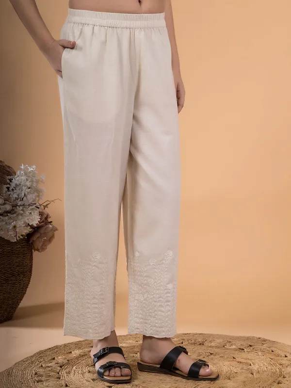 Natural_Flora_Crest_Embroidered_Hem_Palazzo