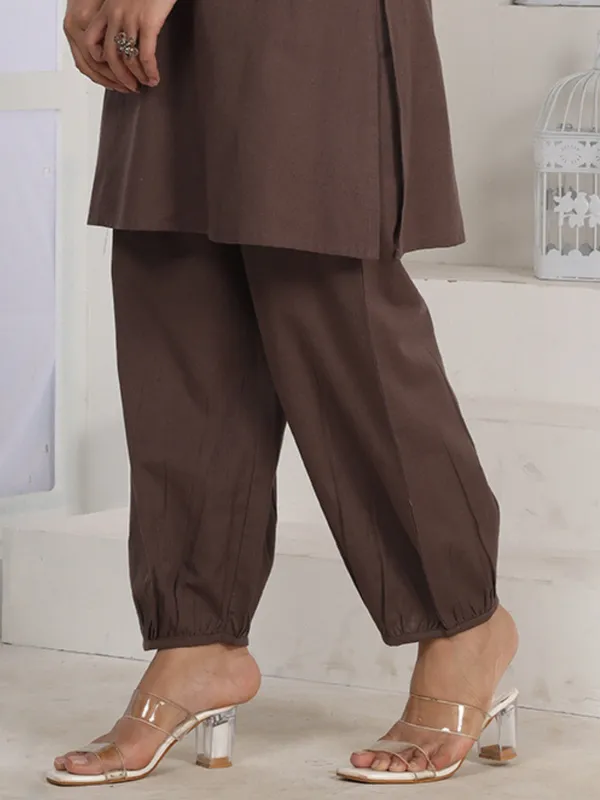 Brown_Cotton_Linen_Piping_Hem_Palazzo_with_Pocket