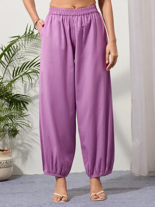 Mauve_Cotton_Linen_Piping_Hem_Palazzo_with_Pocket