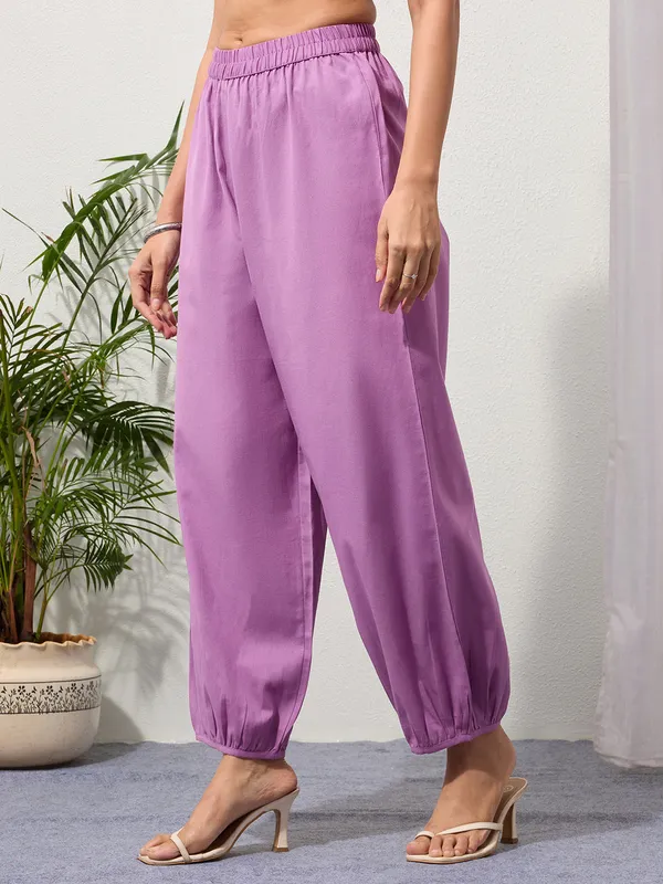 Mauve_Cotton_Linen_Piping_Hem_Palazzo_with_Pocket