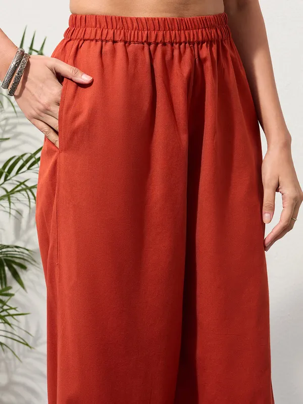 Rust_Cotton_Linen_Piping_Hem_Palazzo_with_Pocket