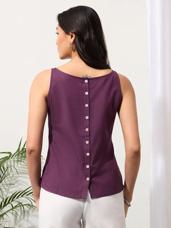 Imperial_Purple_Cotton_Linen_Embroidered_Top
