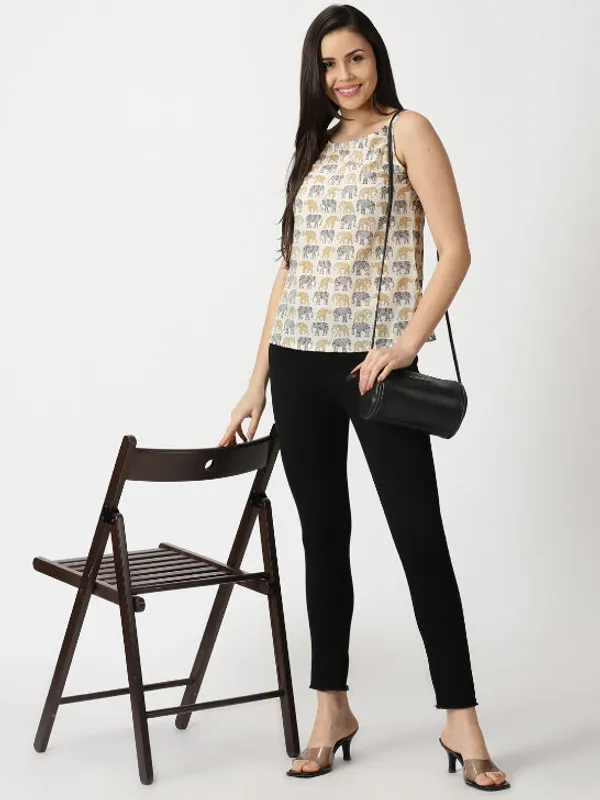 Off_White_Sanganeri_Elephant__Print_Cotton_Tank_Top