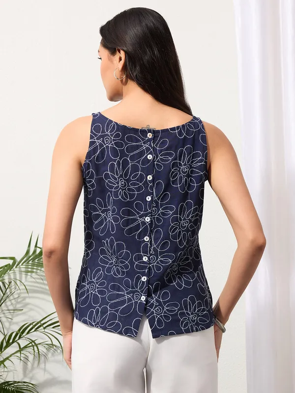 Deep_Indigo_Daisy_Doodle_Embroidered_Top