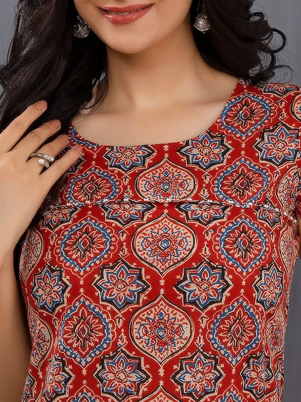 Red_Ethnic_Motifs_Midi_Dress_with_Embroidered_Patch_Pockets_&_Shoulder_Tabs