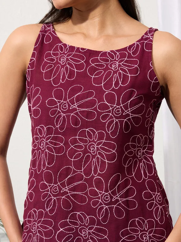 Dark_Wine_Daisy_Doodle_Embroidered_Top