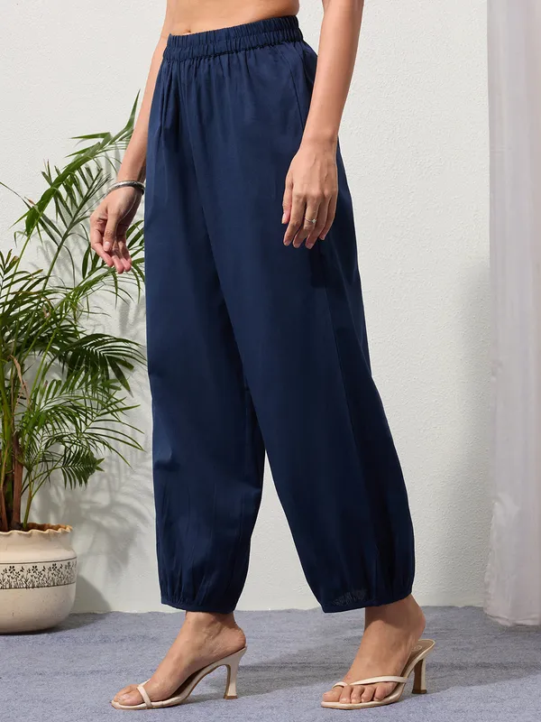 Navy_Blue_Cotton_Linen_Piping_Hem_Palazzo_with_Pocket