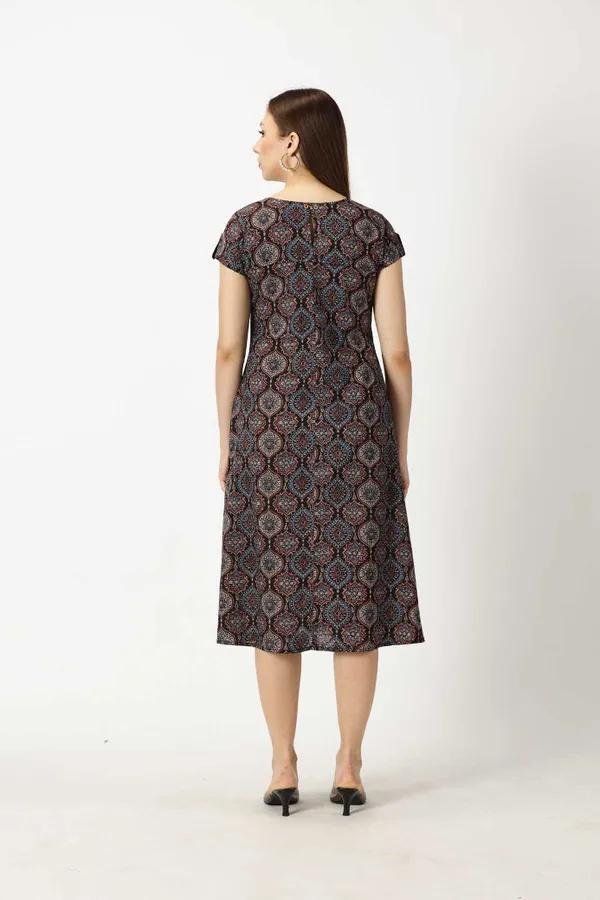 Black_Ethnic_Motifs_Midi_Dress_with_Embroidered_Patch_Pockets_&_Shoulder_Tabs