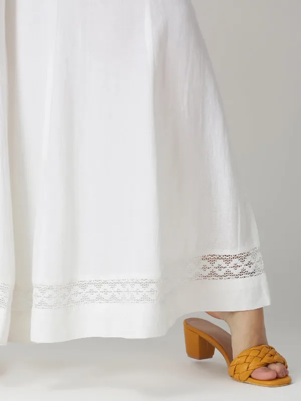 White_Solid_Flared_Palazzo_with_Lace_Inserts_on_Hem
