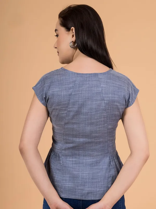 Shadow_Blue_Chambray_Button-Down_Peplum_Top