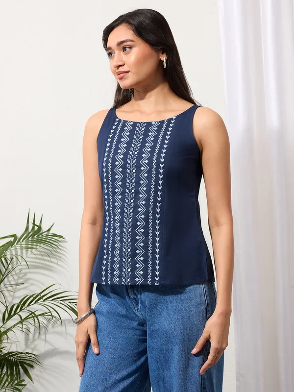 Midnight_Indigo_Cotton_Linen_Embroidered_Top