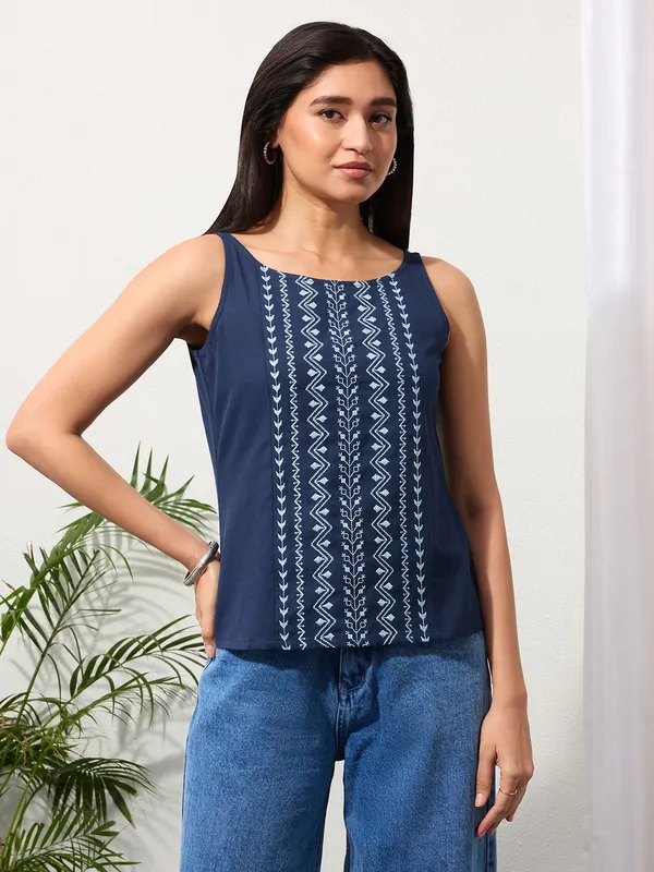 Midnight_Indigo_Cotton_Linen_Embroidered_Top