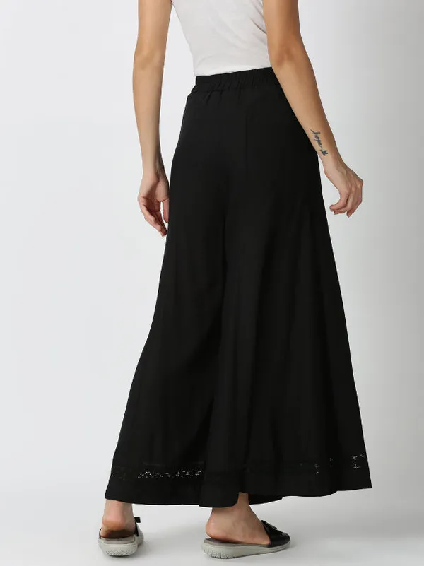 Black_Rayon_Flared_Palazzo_with_Lace_Inserts_on_Hem