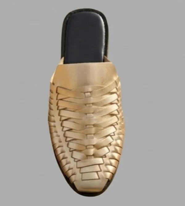 Gold_Woven_Slip-On_Mules_for_Woman