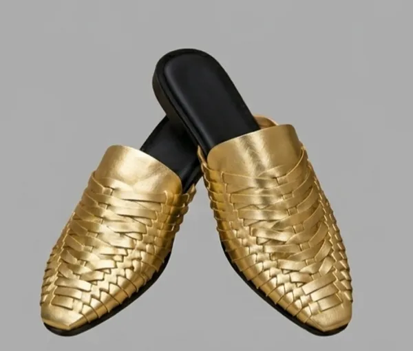 Gold_Woven_Slip-On_Mules_for_Woman