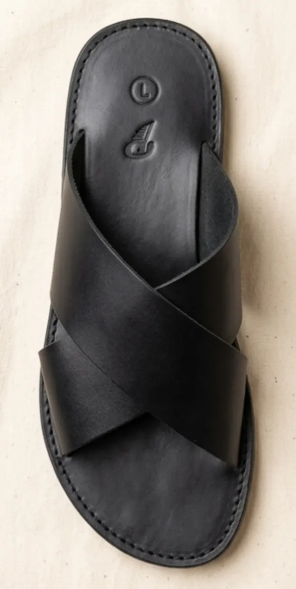 Black_Leather_Cross_Strap_Sandals_for_Men