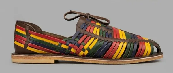 Multicolor_Woven_Lace-Up_Casual_Shoes_for_Men