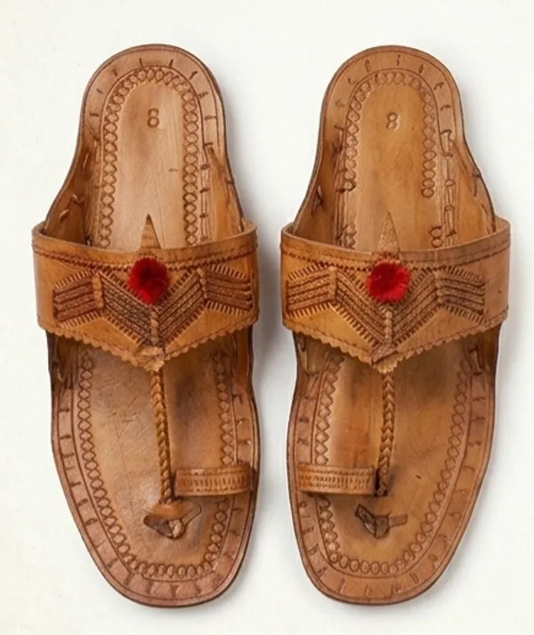 Brown_Embossed_Traditional_Sandals_for_Men