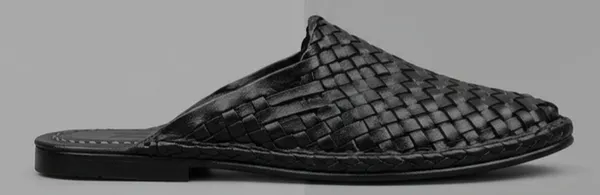 Black_Woven_Slip-On_Mule_Shoes_for_Men