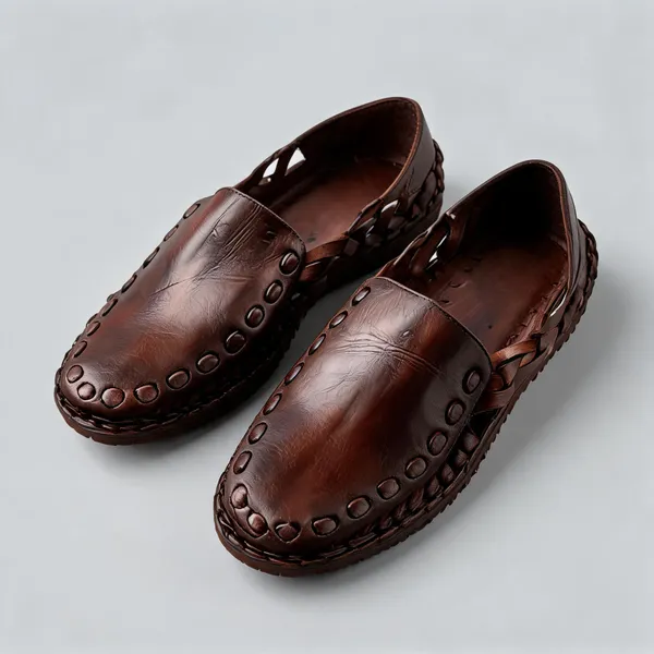 Brown_Leather_Slip-On_Loafers_For_Woman