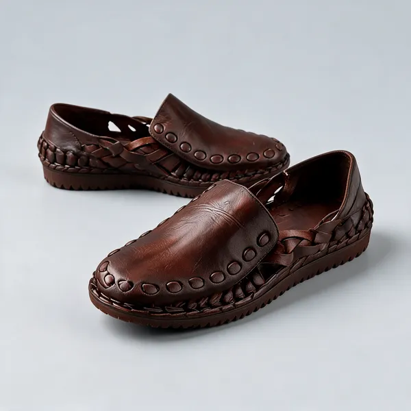 Brown_Leather_Slip-On_Loafers__For_Unisex