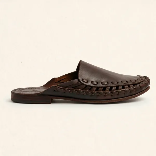 Brown_Leather_Ethnic_Slip-On_Sandals__For_Unisex