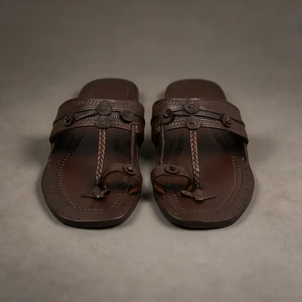 Brown_Ethnic_Kolhapuri_Sandals__For_Unisex