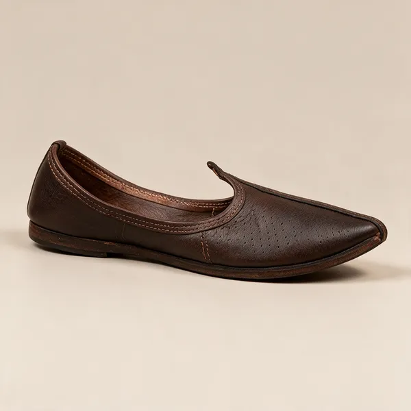 Brown_Pointed_Toe_Jutti__For_Unisex