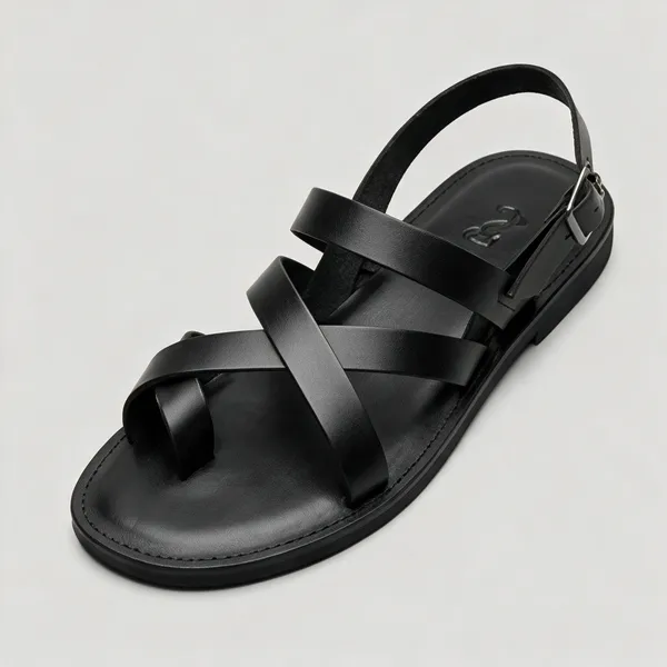 Black_Strappy_Sandals__For_Unisex