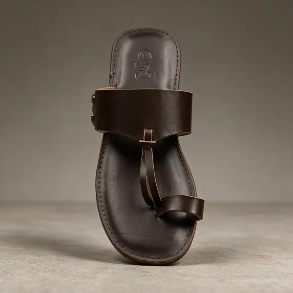 Brown_Leather_Kolhapuri_Sandals__For_Unisex