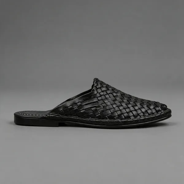 Black_Woven_Slip-On_Mule_Shoes__For_Unisex