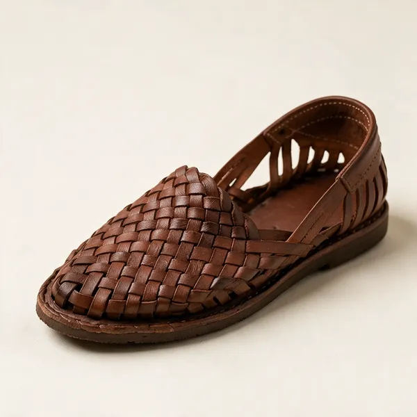 Brown_Woven_Slip-On_Loafers__For_Unisex