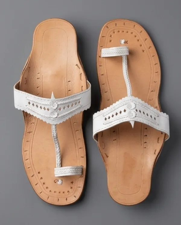 White_Embellished_Low_Heel_Sandals_for_Woman