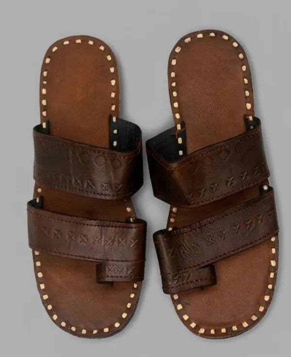 Brown_Textured_Strap_Sandals_for_Men