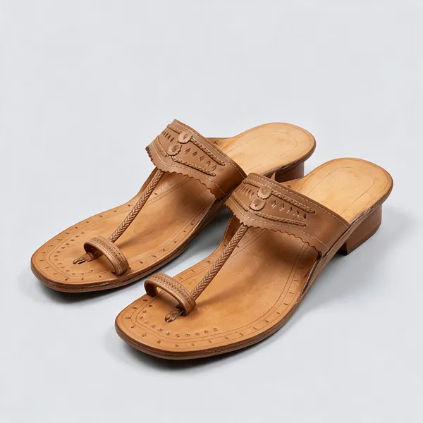 Tan_Embellished_Heeled_Kolhapuri_Sandals__For_Women