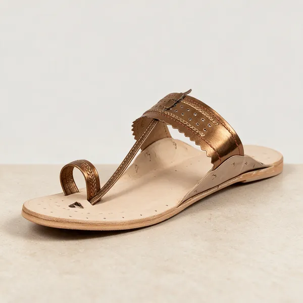 Gold_Embellished_Flat_Sandals__For_Women