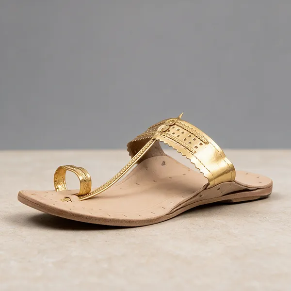 Gold_Embellished_Flat_Sandals__For_Women