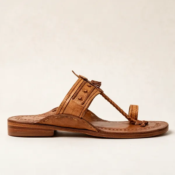 Brown_Leather_Kolhapuri_Sandals__For_Unisex