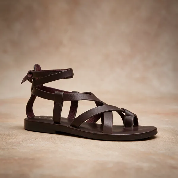 Brown_Strappy_Flat_Sandals__For_Unisex