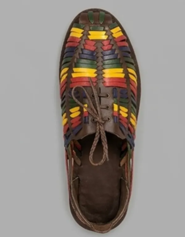 Multicolor_Woven_Lace-Up_Casual_Shoes_for_Men