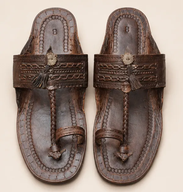 Brown_Textured_Traditional_Toe_Loop_Sandalsfor_Men