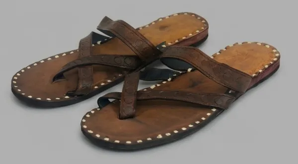 Brown_Textured_Strap_Sandals_for_Woman
