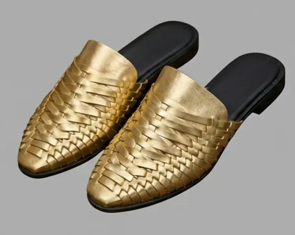 Gold_Woven_Slip-On_Mules_for_Woman