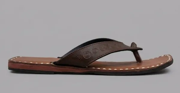 Brown_Leather_Finish_Casual_Flip_Flops_for_Woman