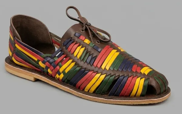 Multicolor_Woven_Lace-Up_Casual_Shoes_for_Men