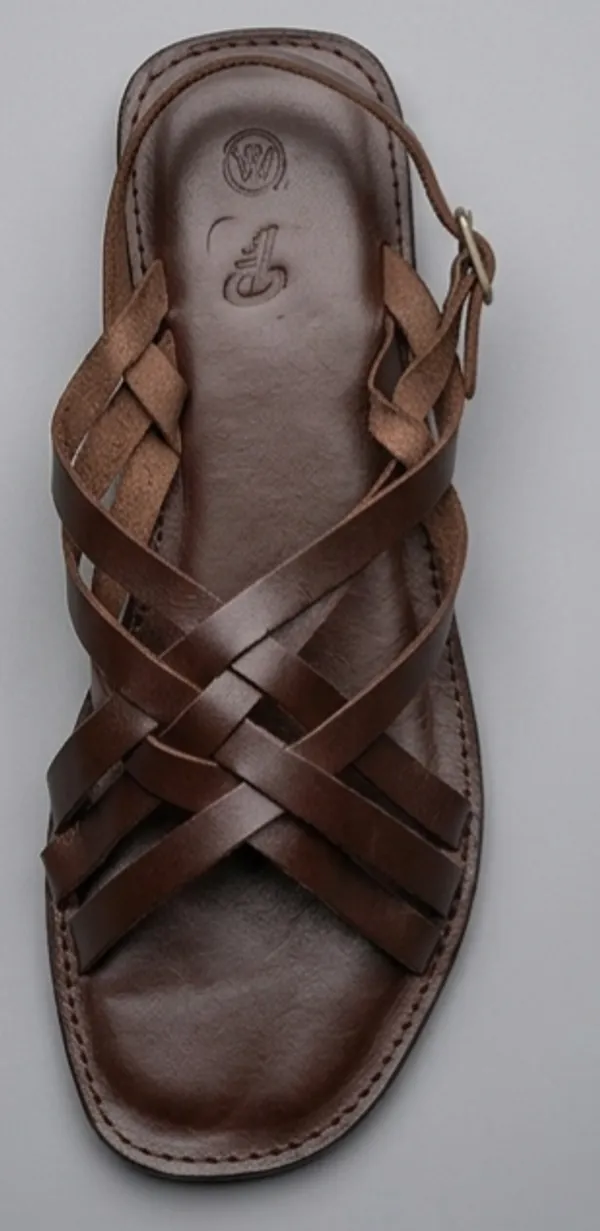 Brown_Leather_Strappy_Sandals_for_Woman